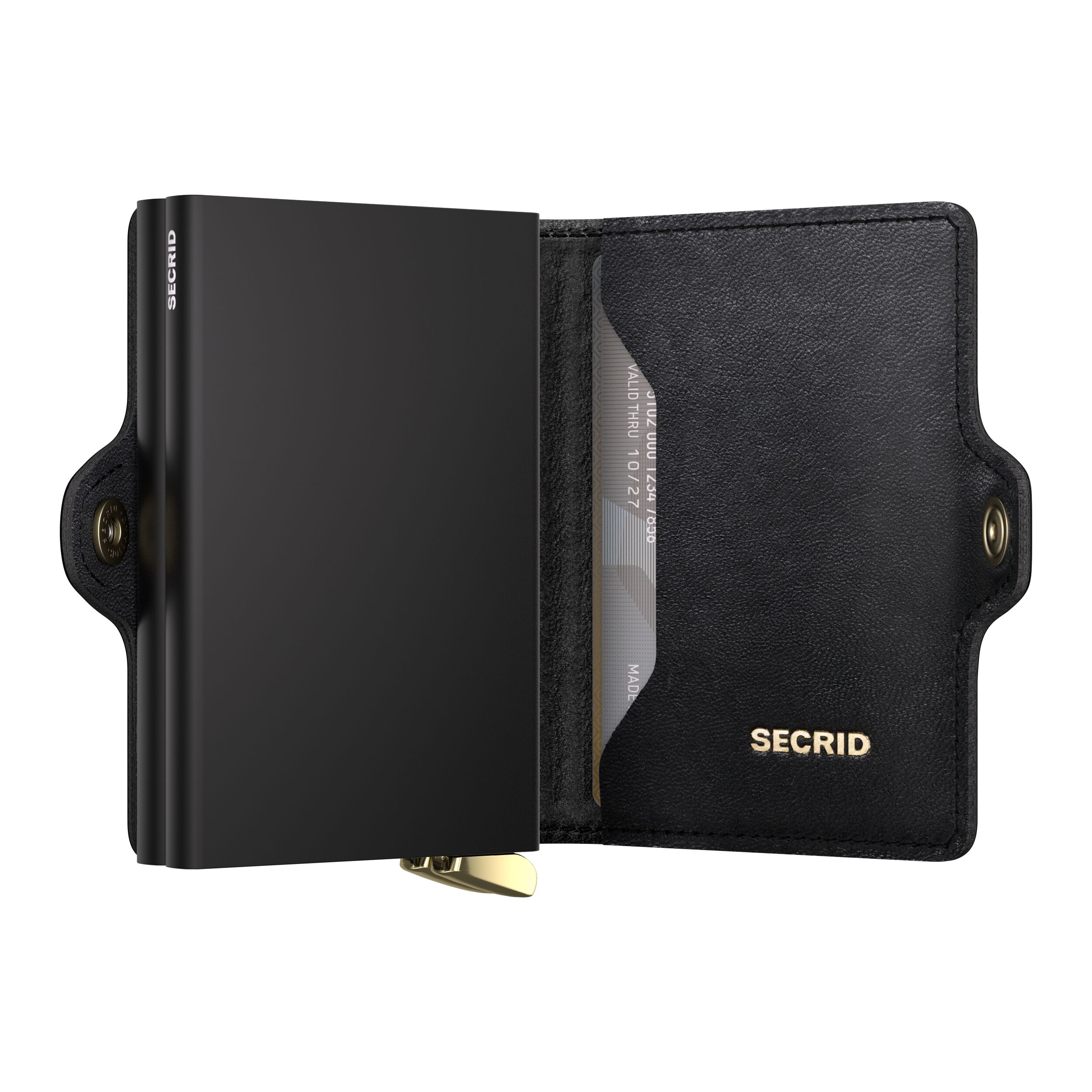 Secrid Twinwallet Emboss Diamond Black+ – Schrägansicht