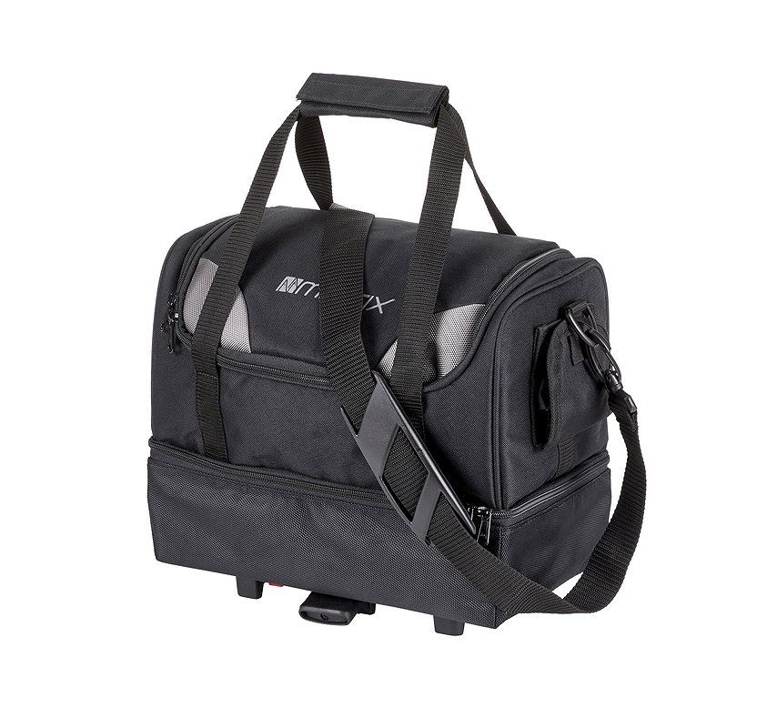 MATRIX Gepäckträgertasche UniKlip schwarz/silber