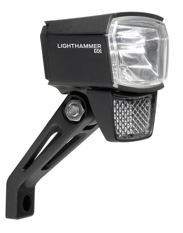 TRELOCK E-Bike LED Scheinwerfer Lighthammer 60 schwarz 60 Lux LS 800-T