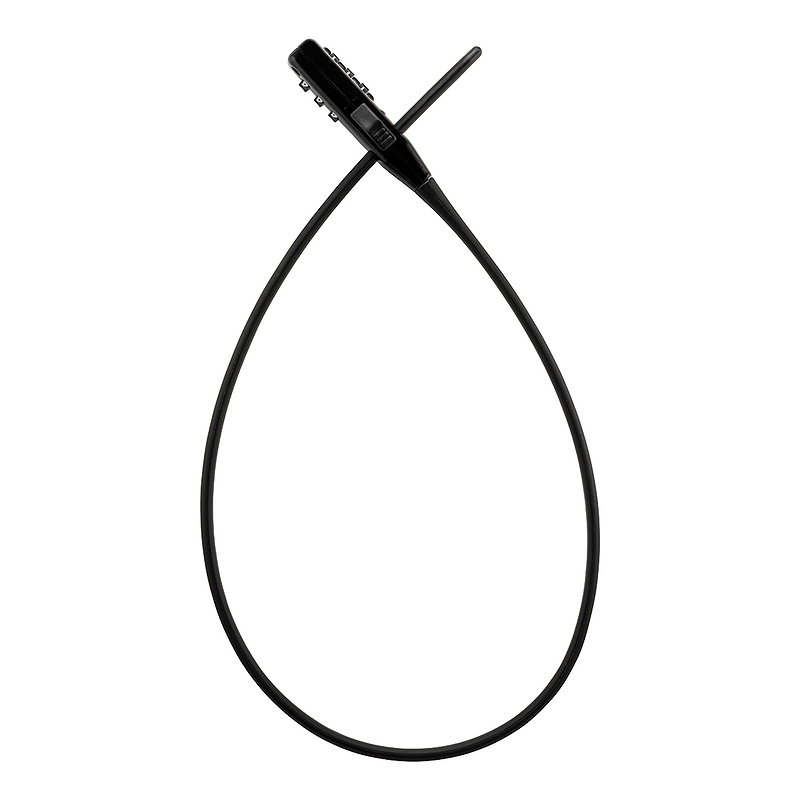 TRELOCK Zahlen-Kabelschloss Strap-it schwarz 53 cm