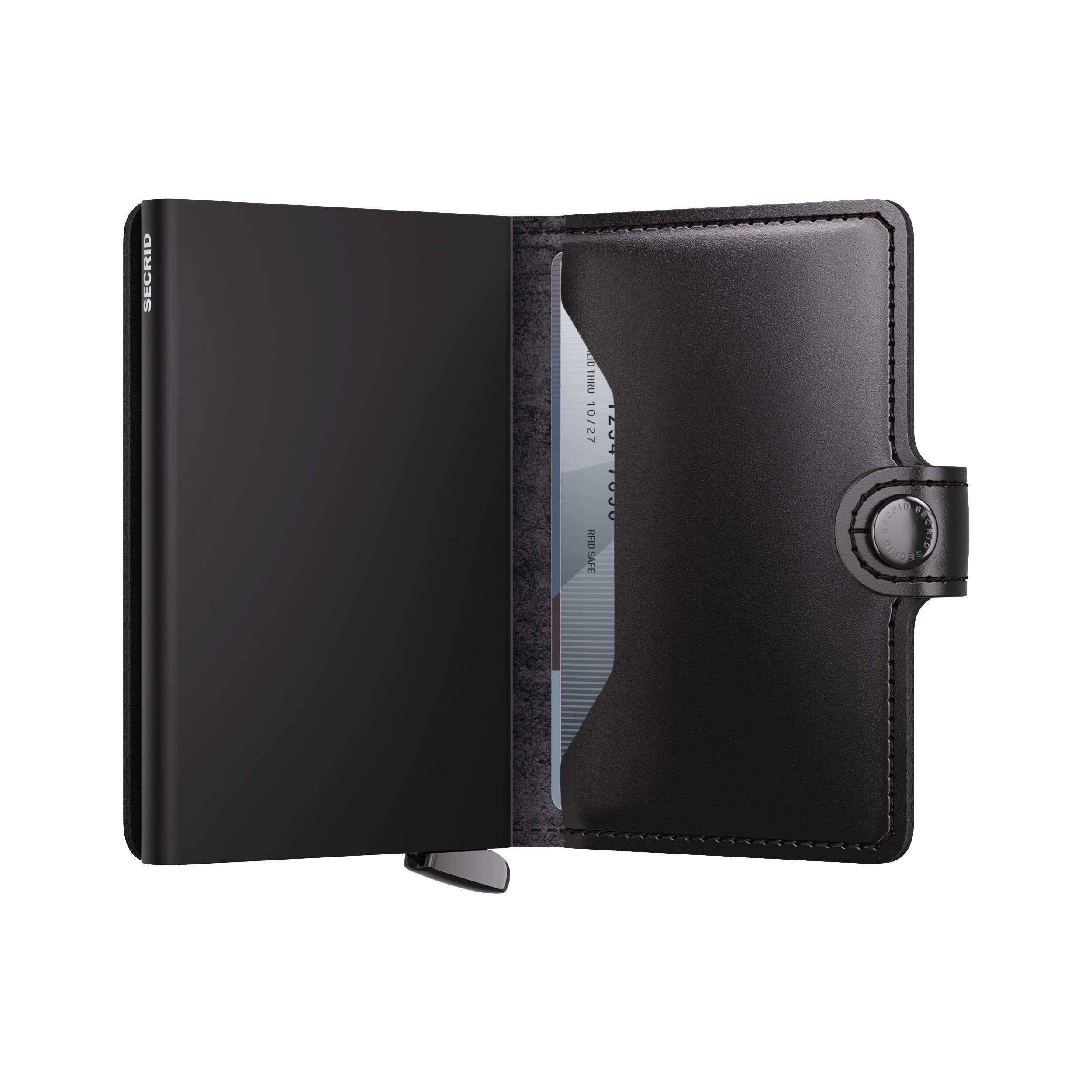Secrid Miniwallet Dusk Black+ – Schrägansicht