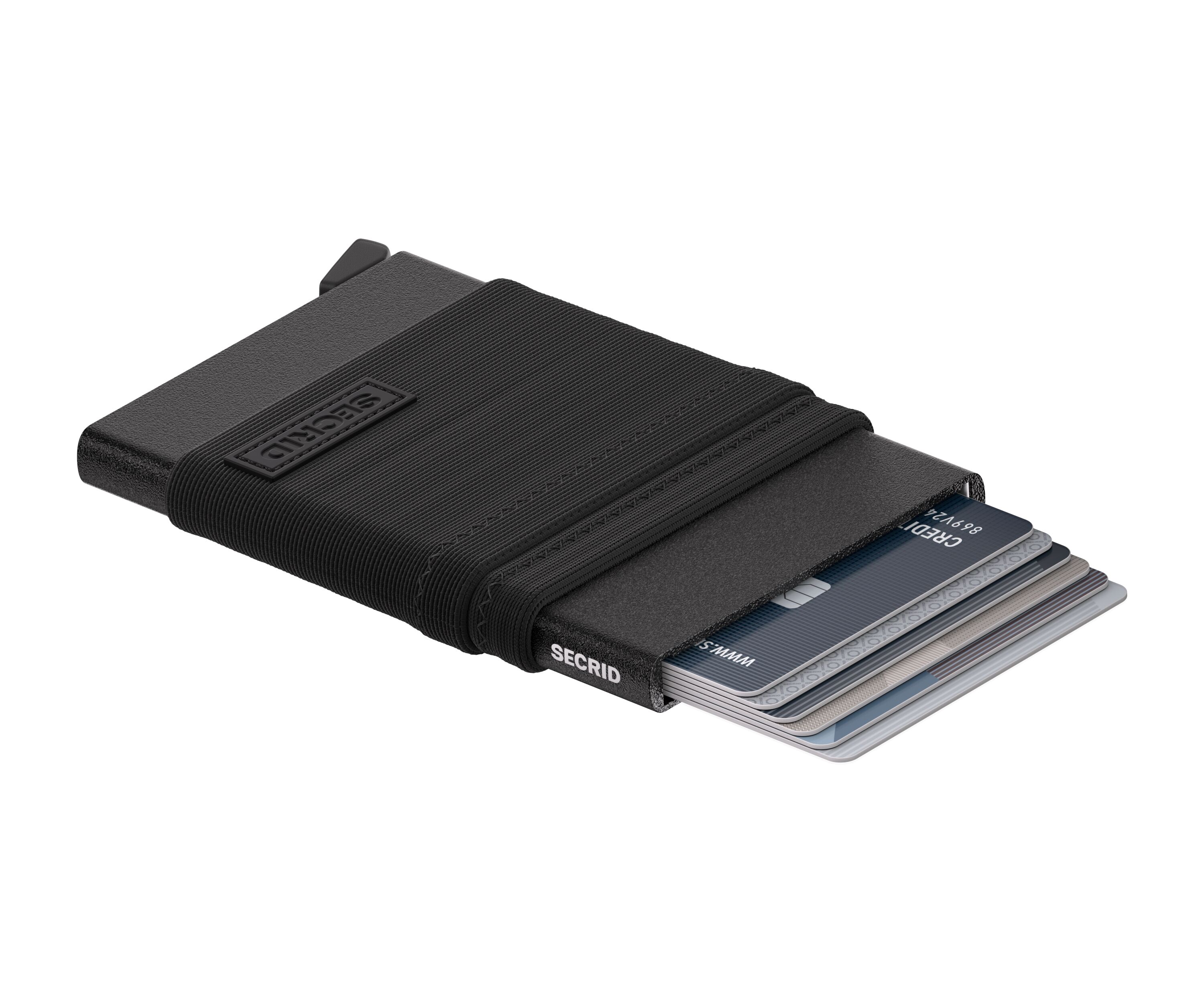 Secrid Flexwallet Black – flach liegend