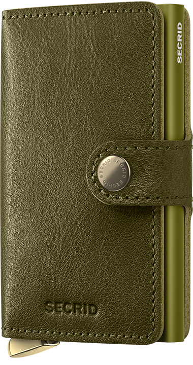 Secrid Miniwallet Basco Olive+ – Vorderansicht
