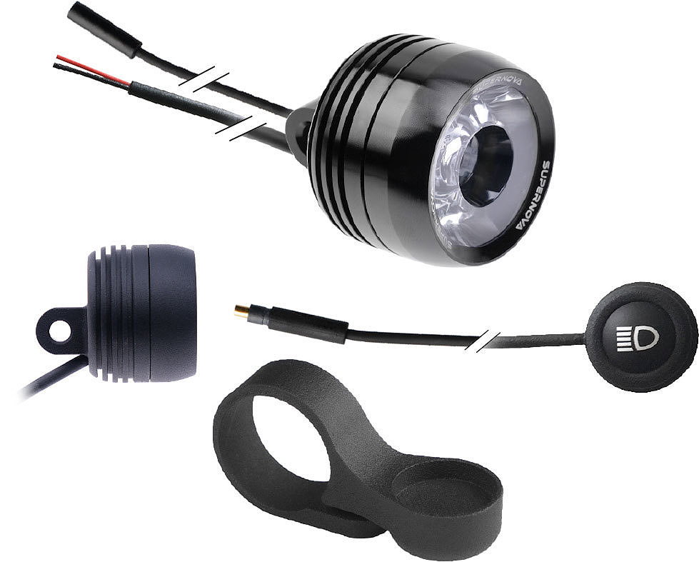 Supernova E-Bike LED Scheinwerfer Mini 2 Pro schwarz 160 Lux 550 Lumen