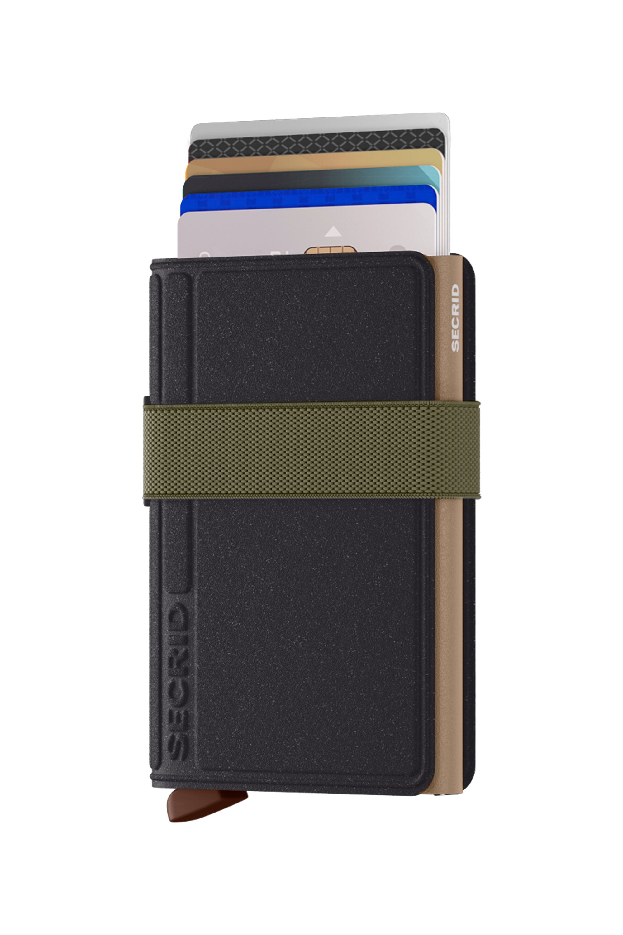 Secrid Bandwallet Liba Black-Olive – mit Karten