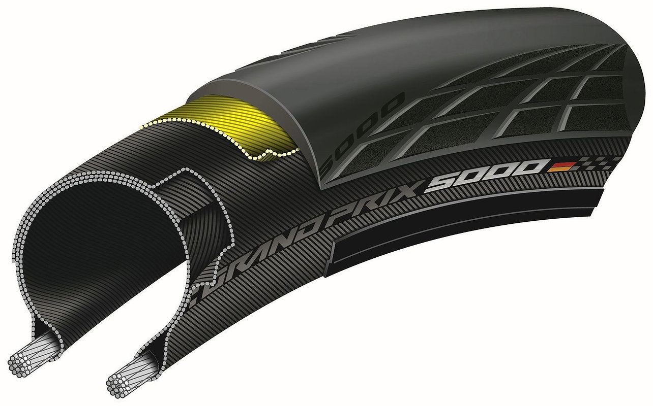 Continental Fahrradreifen Grand Prix 5000 schwarz 30-622 700x30C 0101813