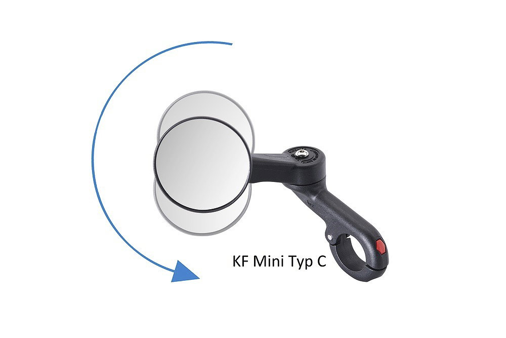 Krampe Lenkerspiegel KF Mini Typ C, klappbar Lenkeraußenklemmung, links/rechts