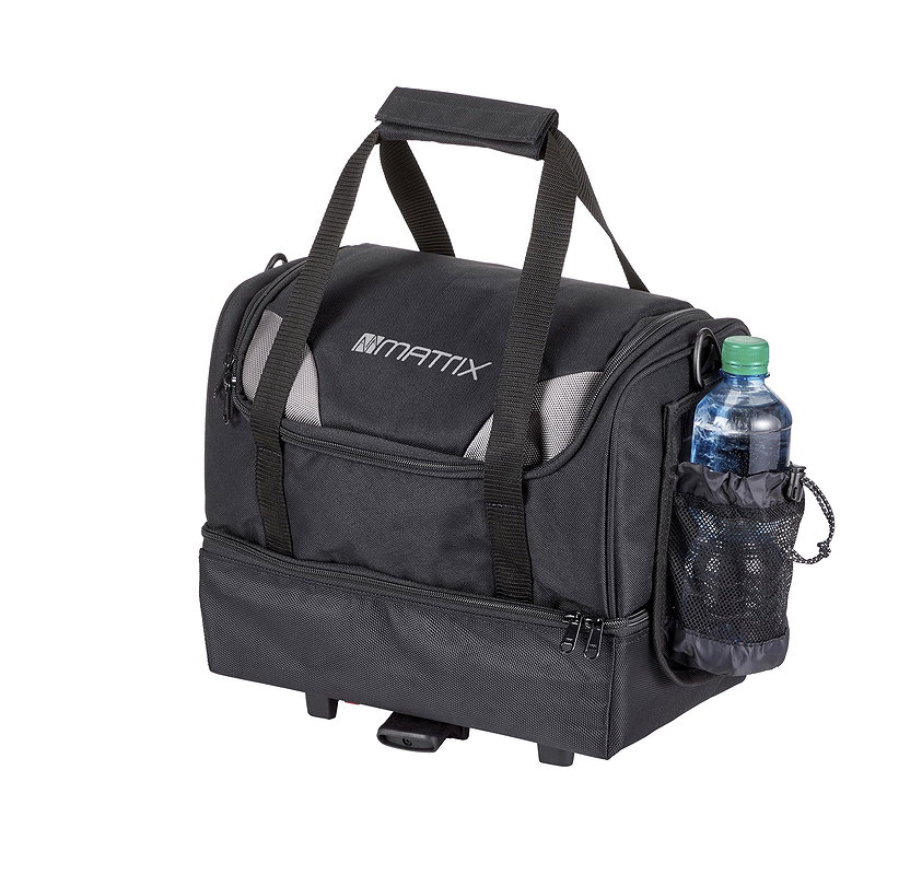 MATRIX Gepäckträgertasche UniKlip schwarz/silber