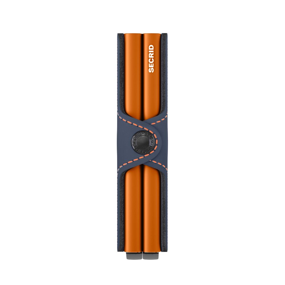 Secrid Twinwallet Matte Night Blue & Orange – Seitenansicht