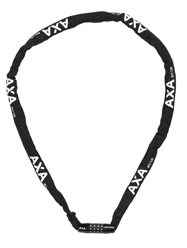 AXA Zahlen-Kettenschloss Rigid Code 3,5 mm schwarz 120 cm