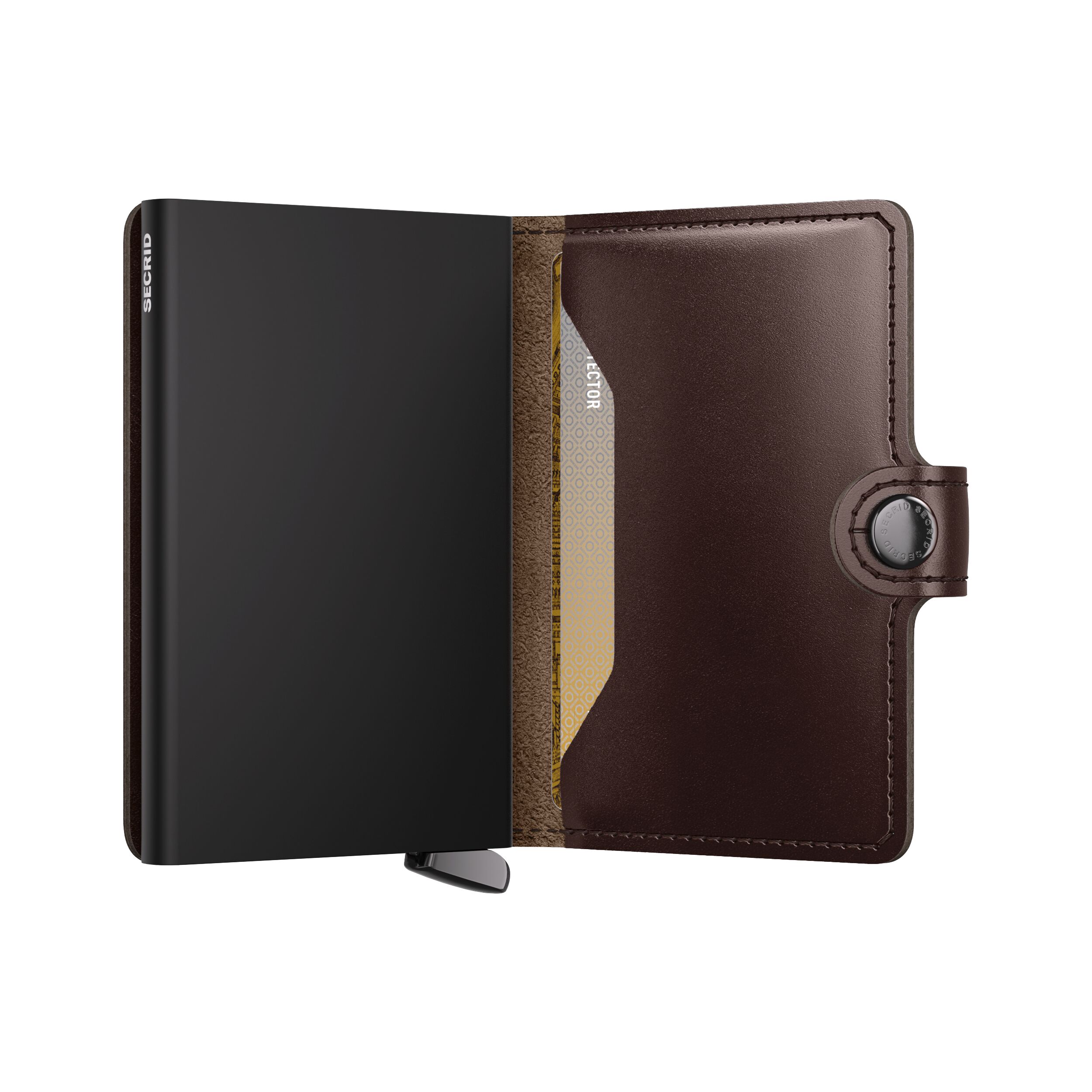 Secrid Miniwallet Dusk Dark Brown+ – Schrägansicht