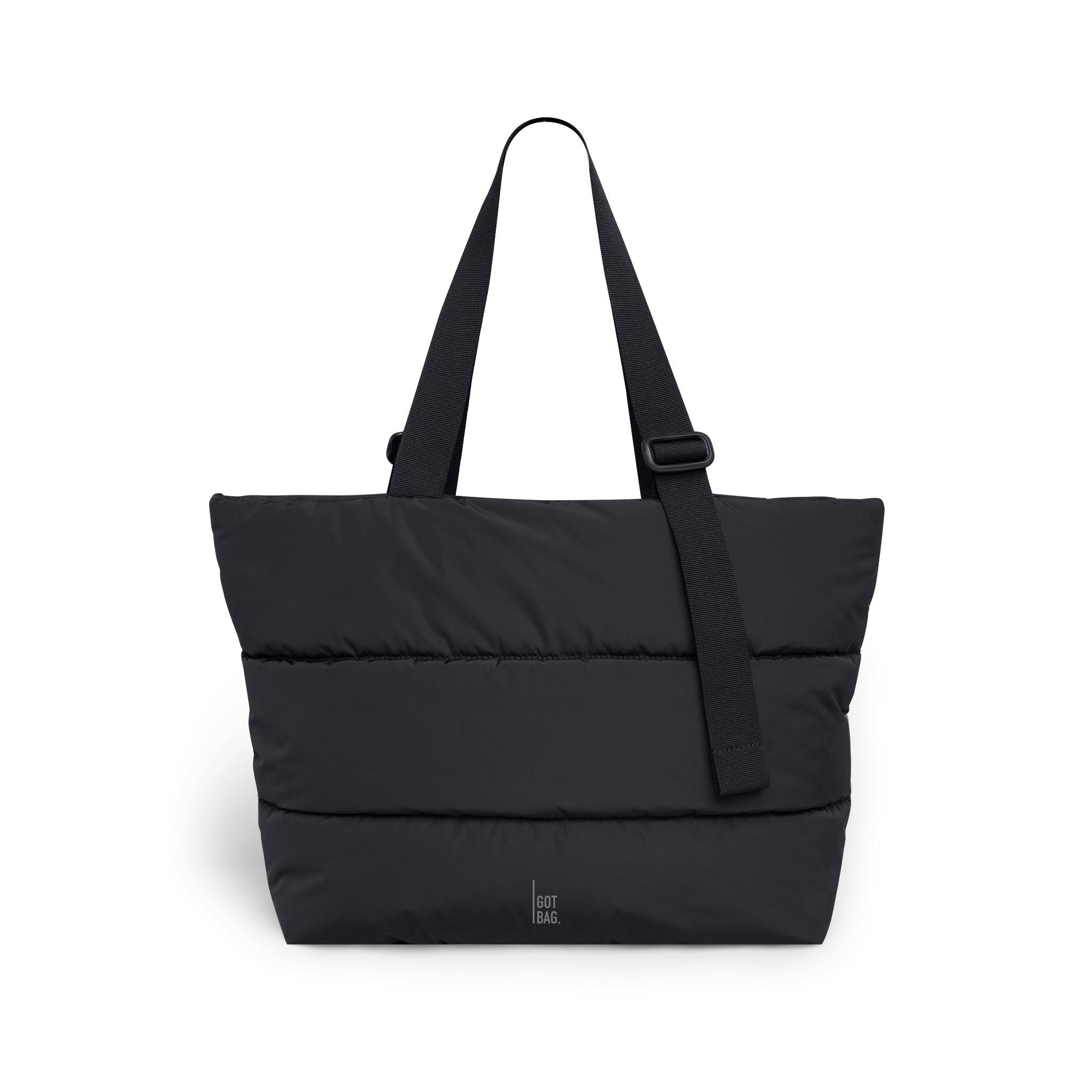 GOT BAG Puffer Tote Bag Monochrome Black