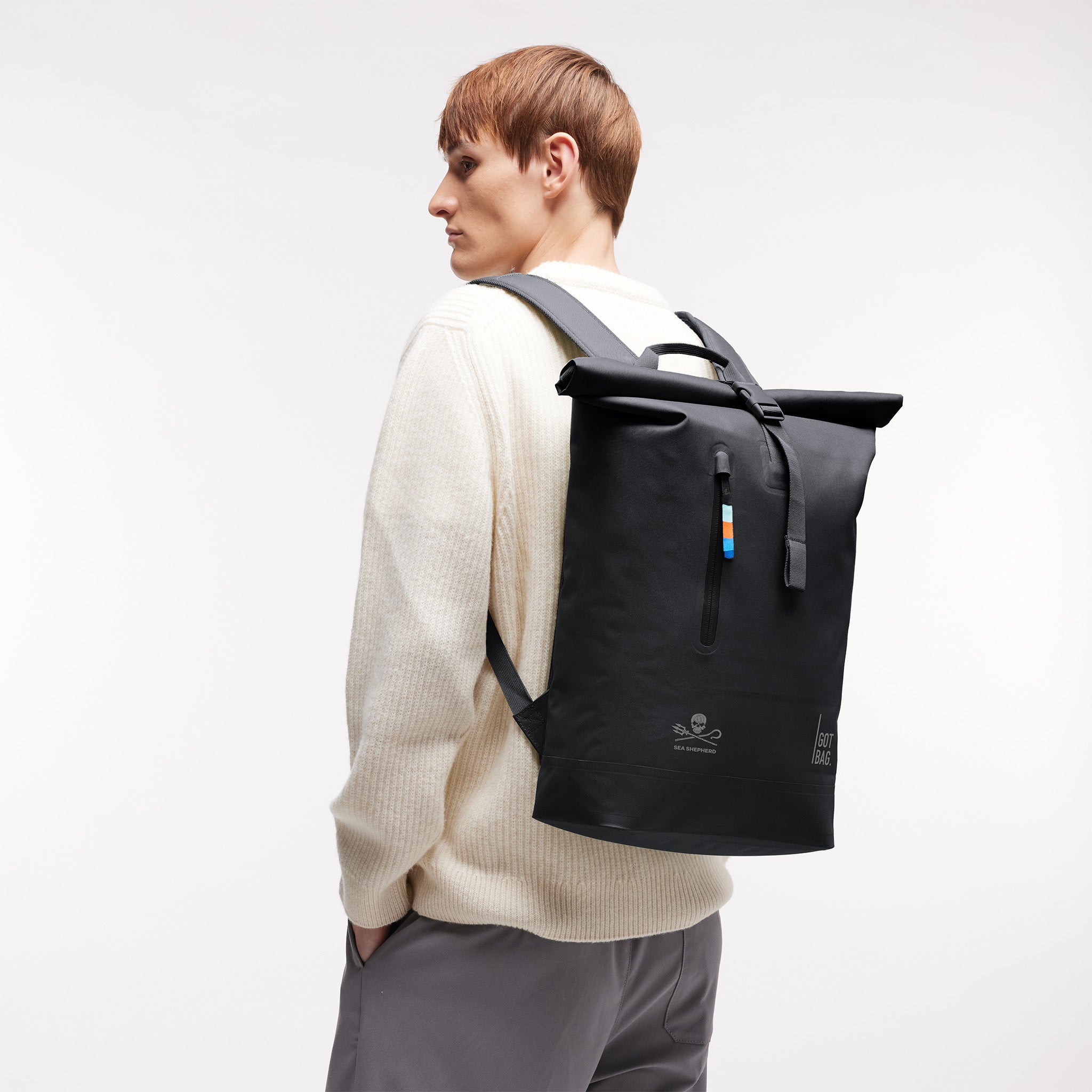 GOT BAG Rolltop Lite 2.0 Sea Shepherd Black