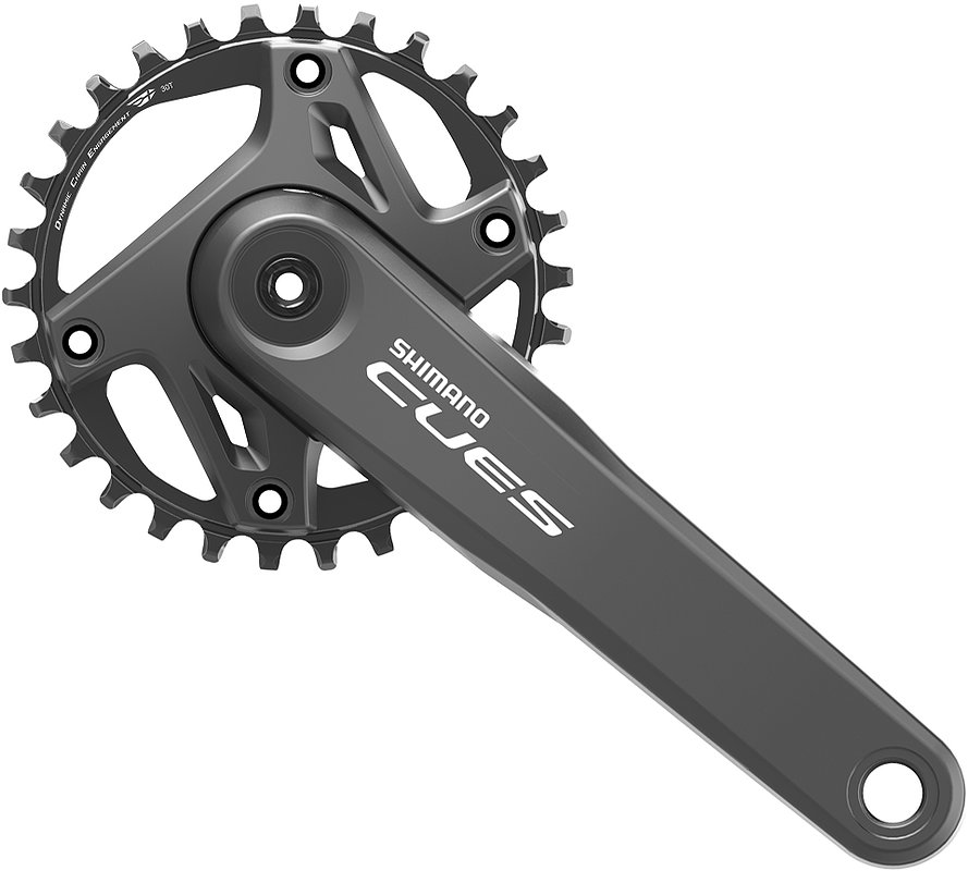 Shimano Kettenradgarnitur Cues FCU60001 2-PIECE 30 Zähne schwarz 170 mm EFCU60001CXA0
