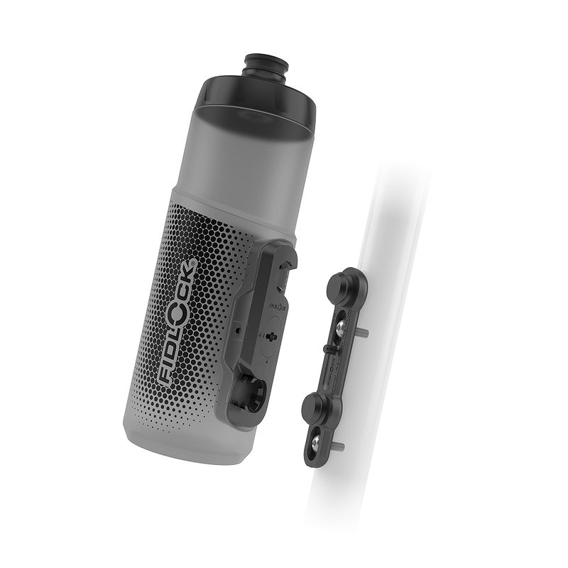 FIDLOCK Trinkflaschen Set TWIST inkl. bike base transparent schwarz 0,60 L