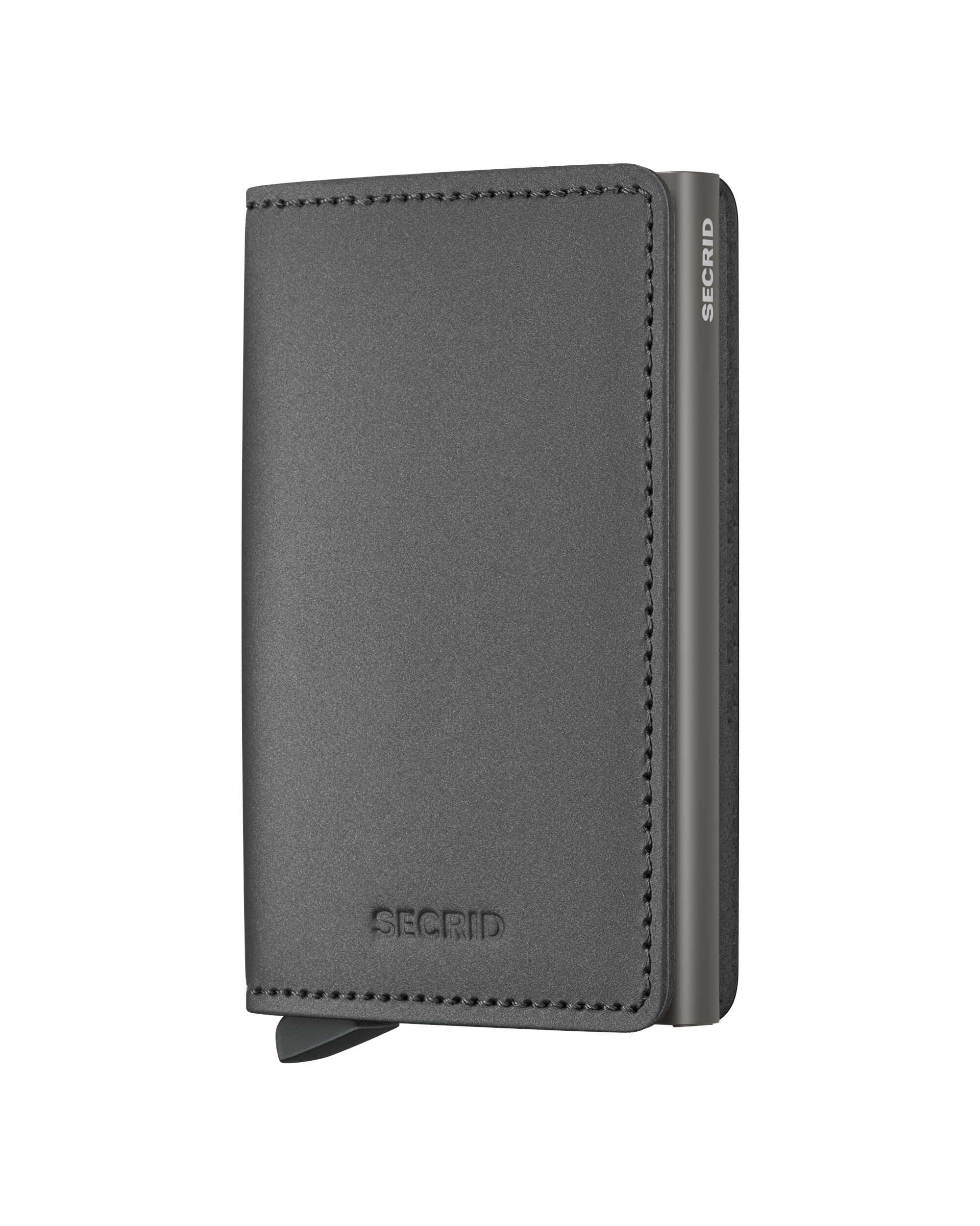 Secrid Slimwallet Matte Satin Steel – Vorderansicht