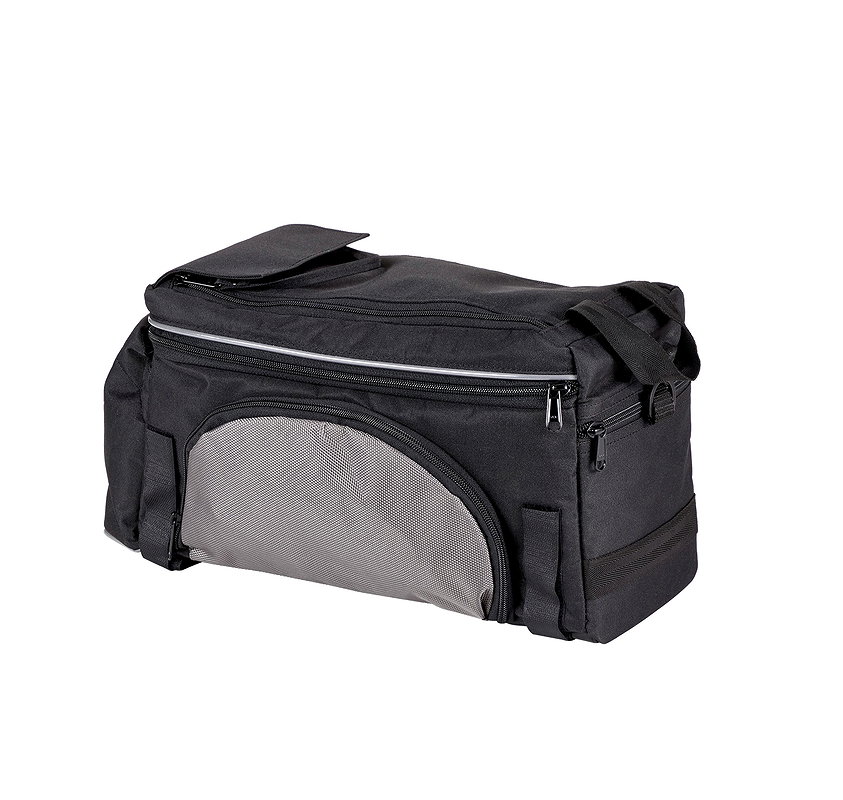 MATRIX Gepäckträgertasche schwarz/silber