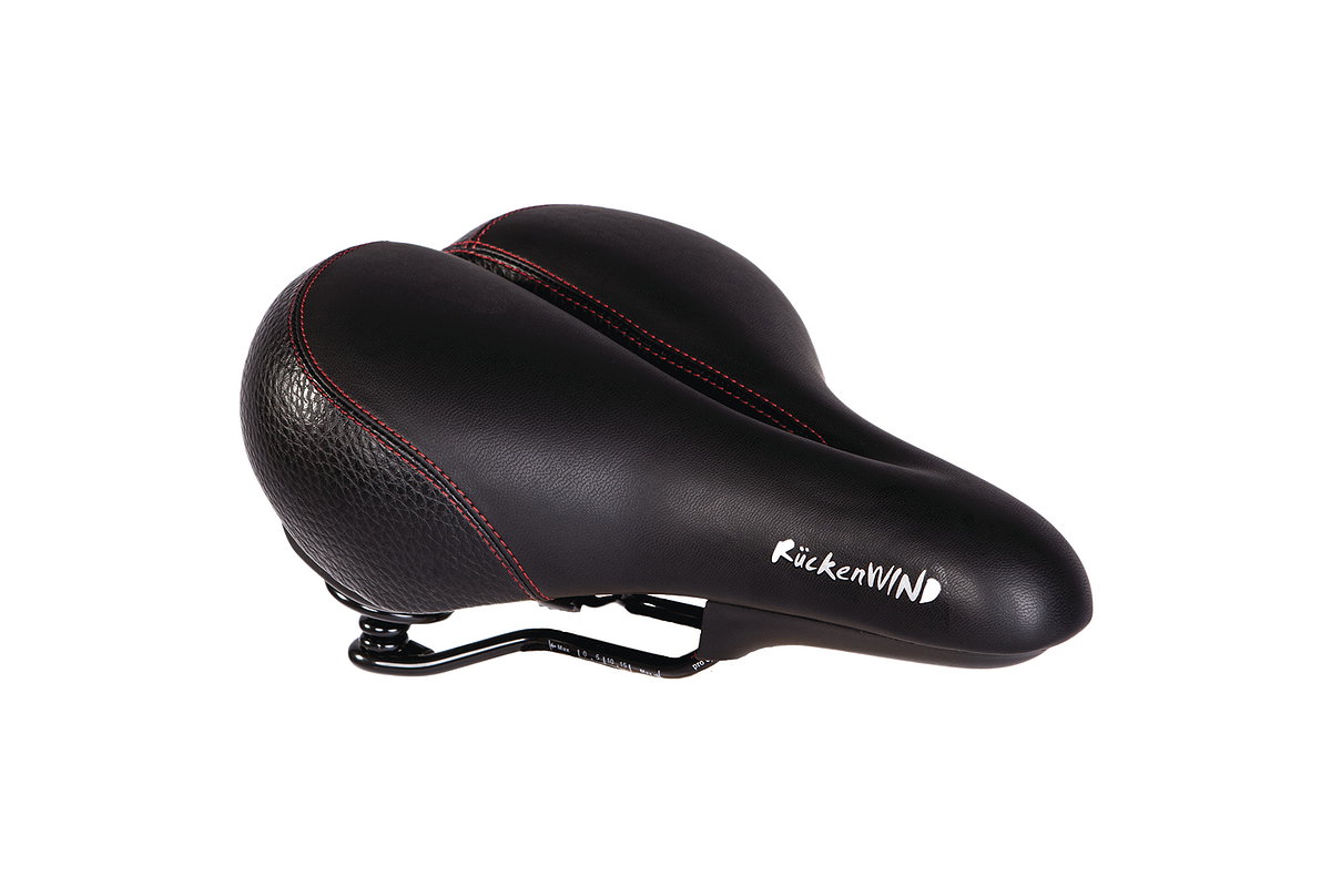 P&P City Sattel Rückenwind Relaxed schwarz L265 x B210 mm / 700 g Unisex