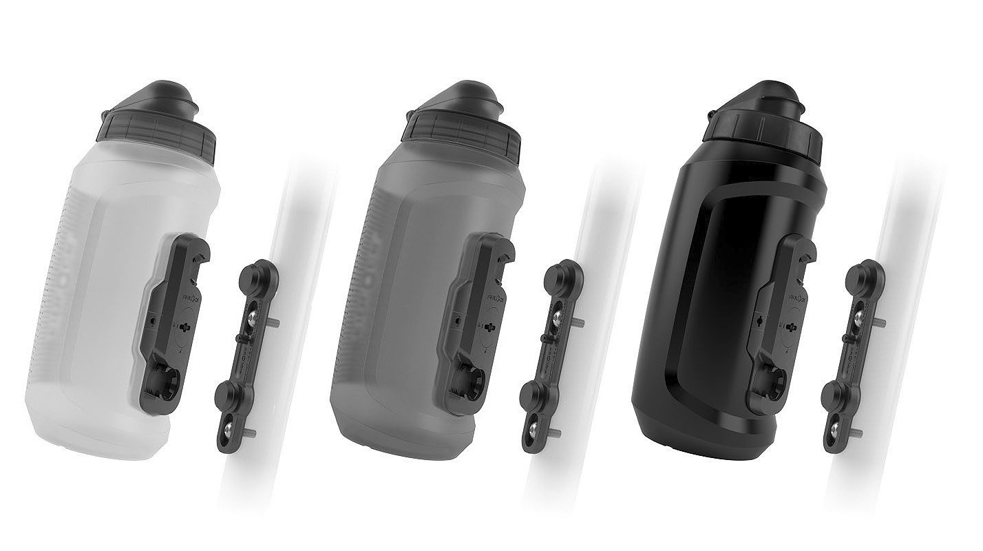 FIDLOCK Trinkflaschen Set TWIST compact inkl. bike base transparent weiß 0,75 L