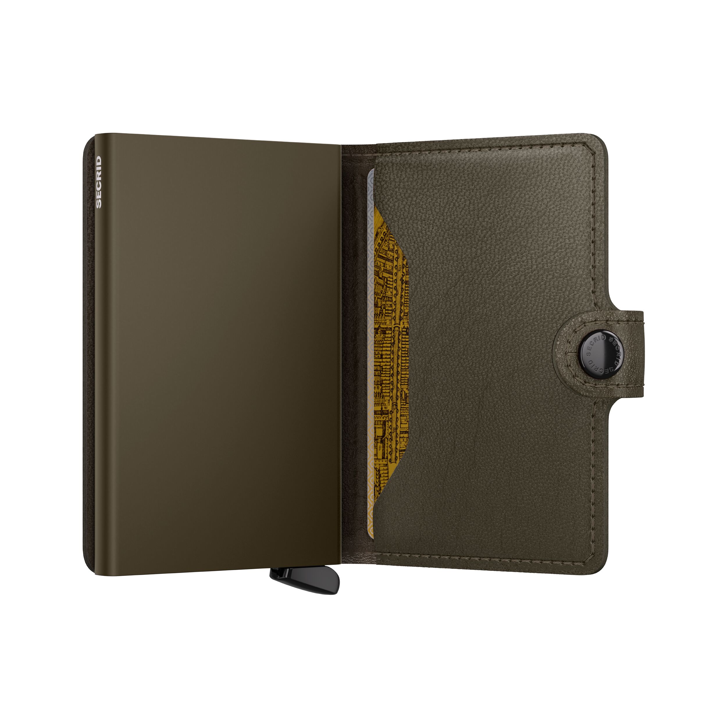 Secrid Miniwallet Emboss Lines Cedar+ – Schrägansicht