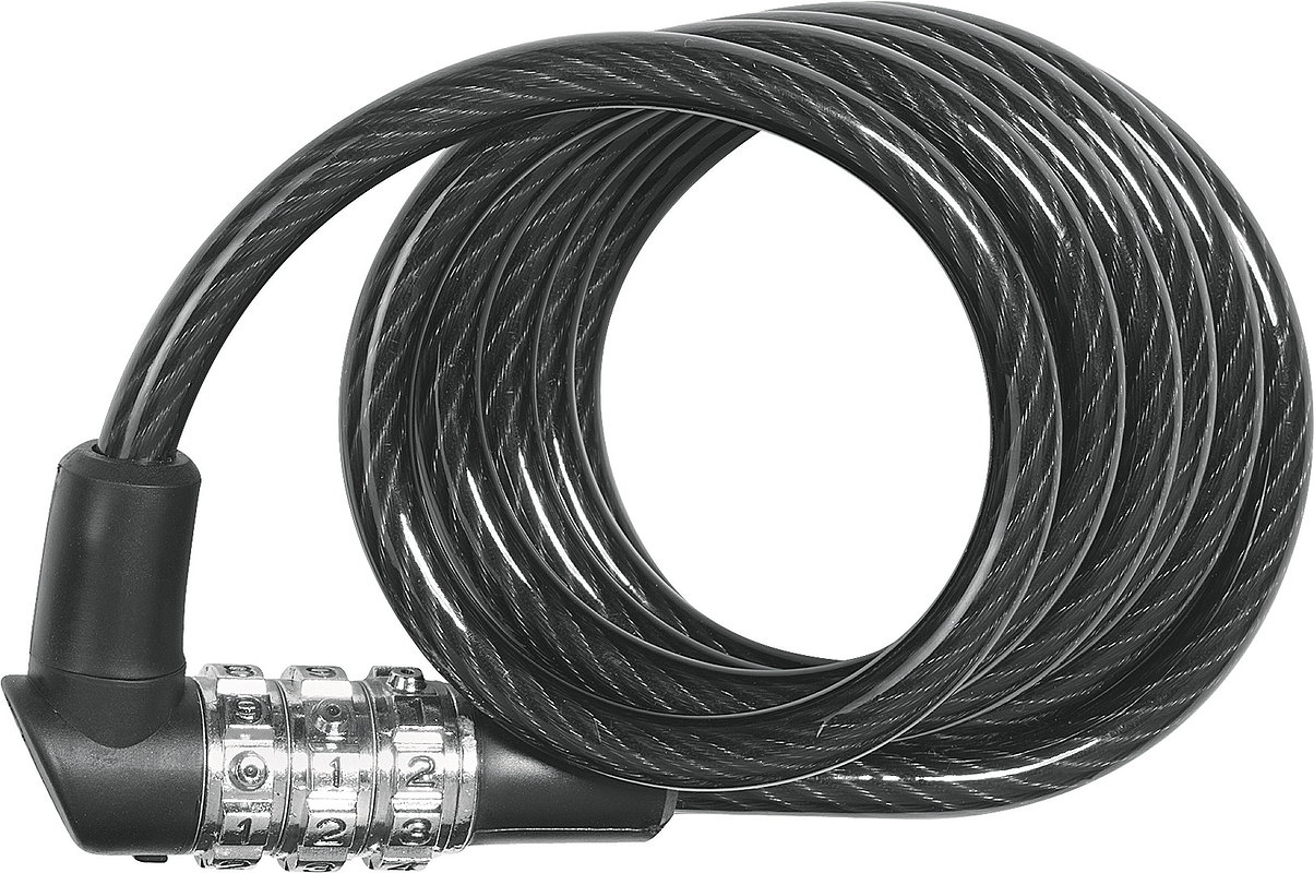 ABUS Zahlen-Spiralkabelschloss 3506C/120 BK 6 mm schwarz 120 cm