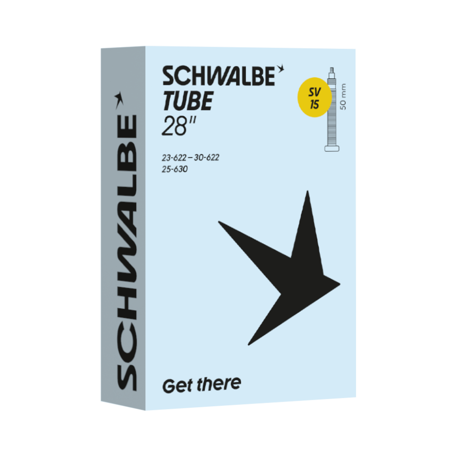 Schwalbe Fahrradschlauch SV Ventil Nr. 15 28" 50 mm 18/28-622/630
