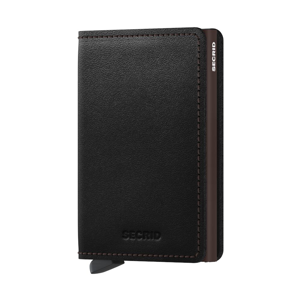 Secrid Slimwallet Original Black-Brown – Vorderansicht