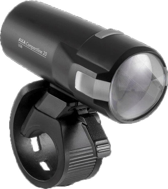 AXA LED Akkufrontleuchte 20 LUX Compactline 20 schwarz