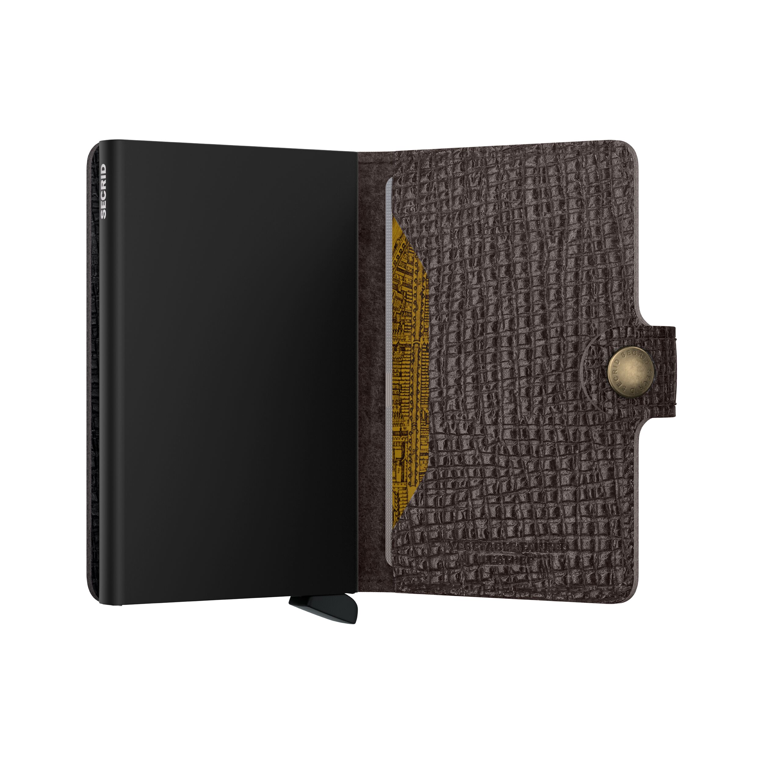Secrid Miniwallet Palmellato Brown – Schrägansicht