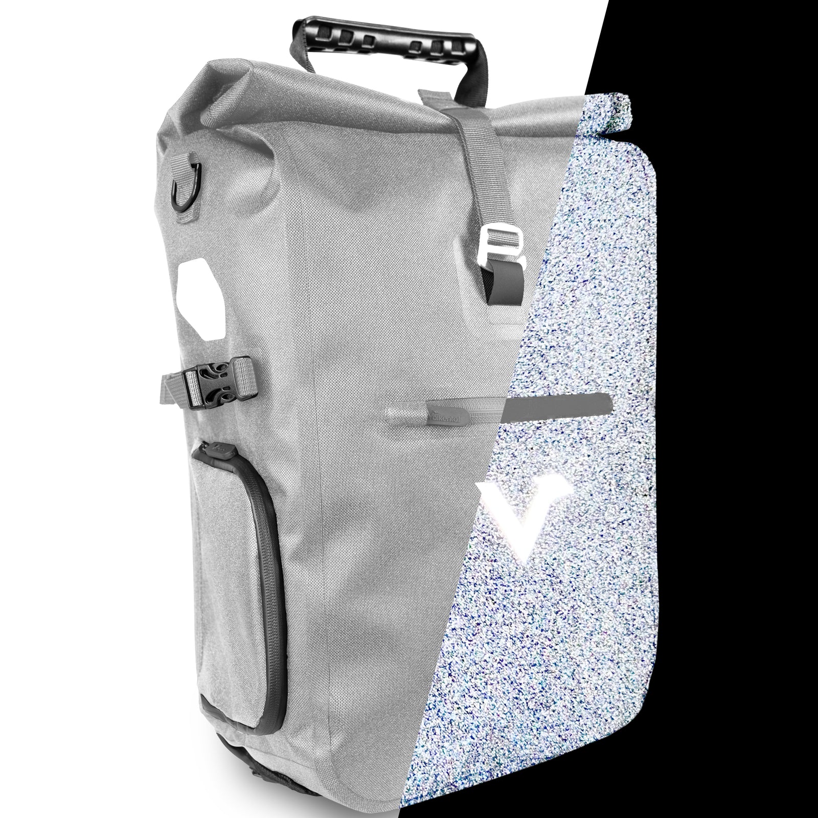 ValkPro 3in1 Fahrradtasche - hochfunktionales Multitalent – Grey Reflective