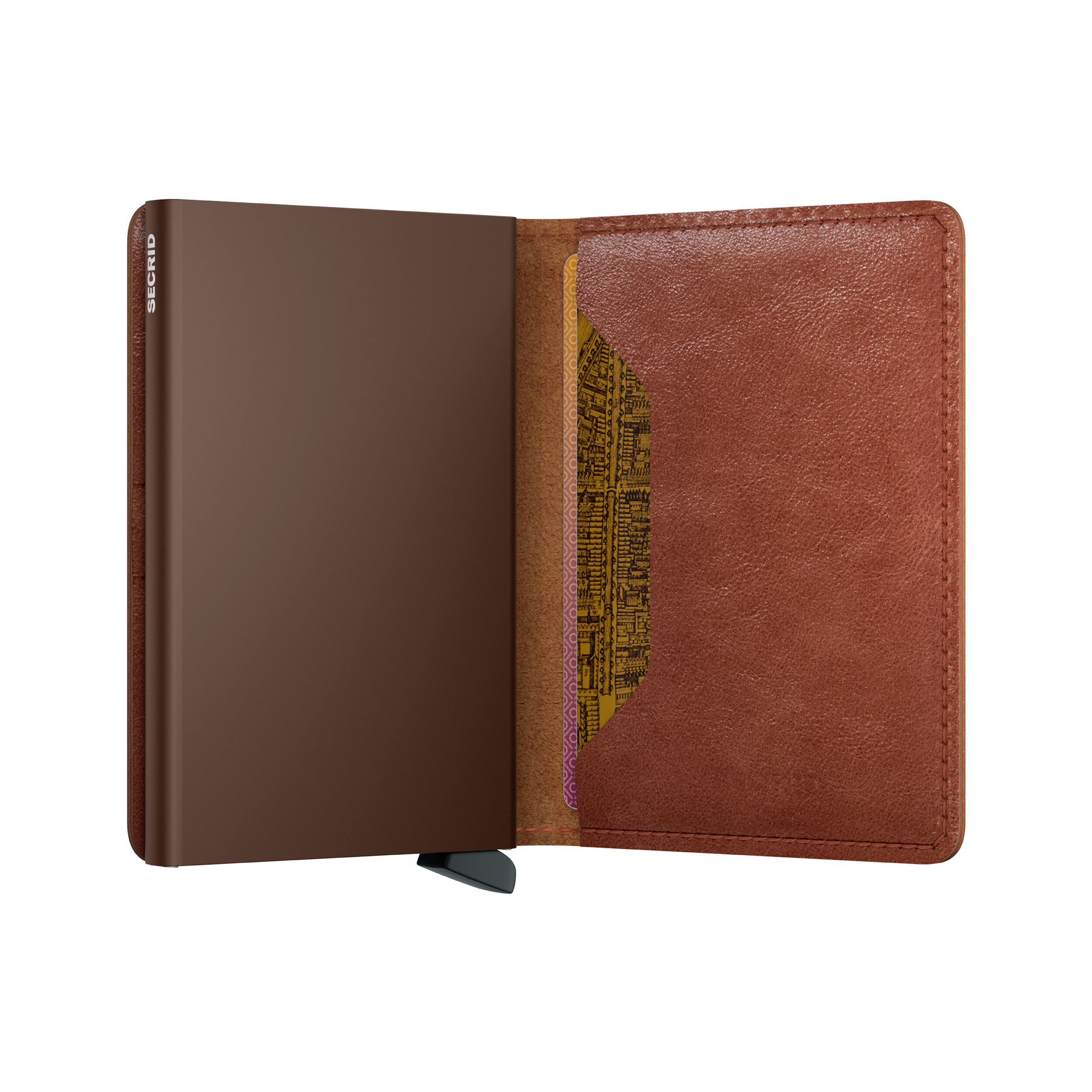 Secrid Slimwallet Vintage Cognac-Brown – Schrägansicht