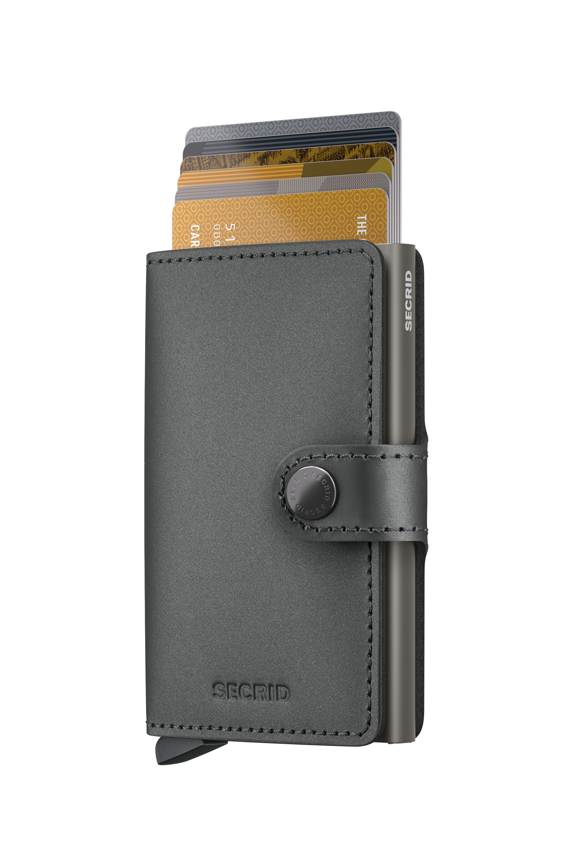 Secrid Miniwallet Matte Satin Steel – mit Karten