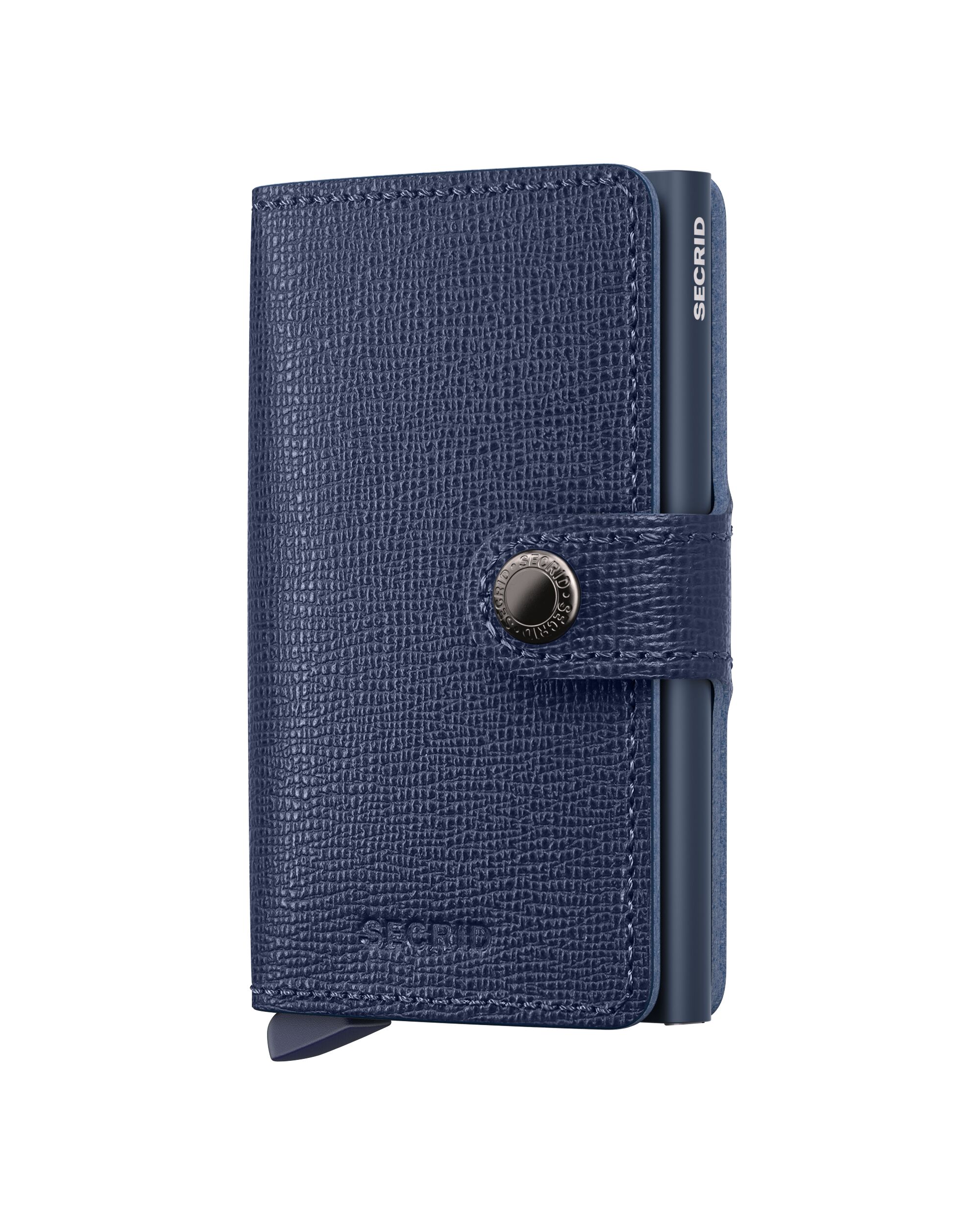 Secrid Miniwallet Crisple Navy – Vorderansicht