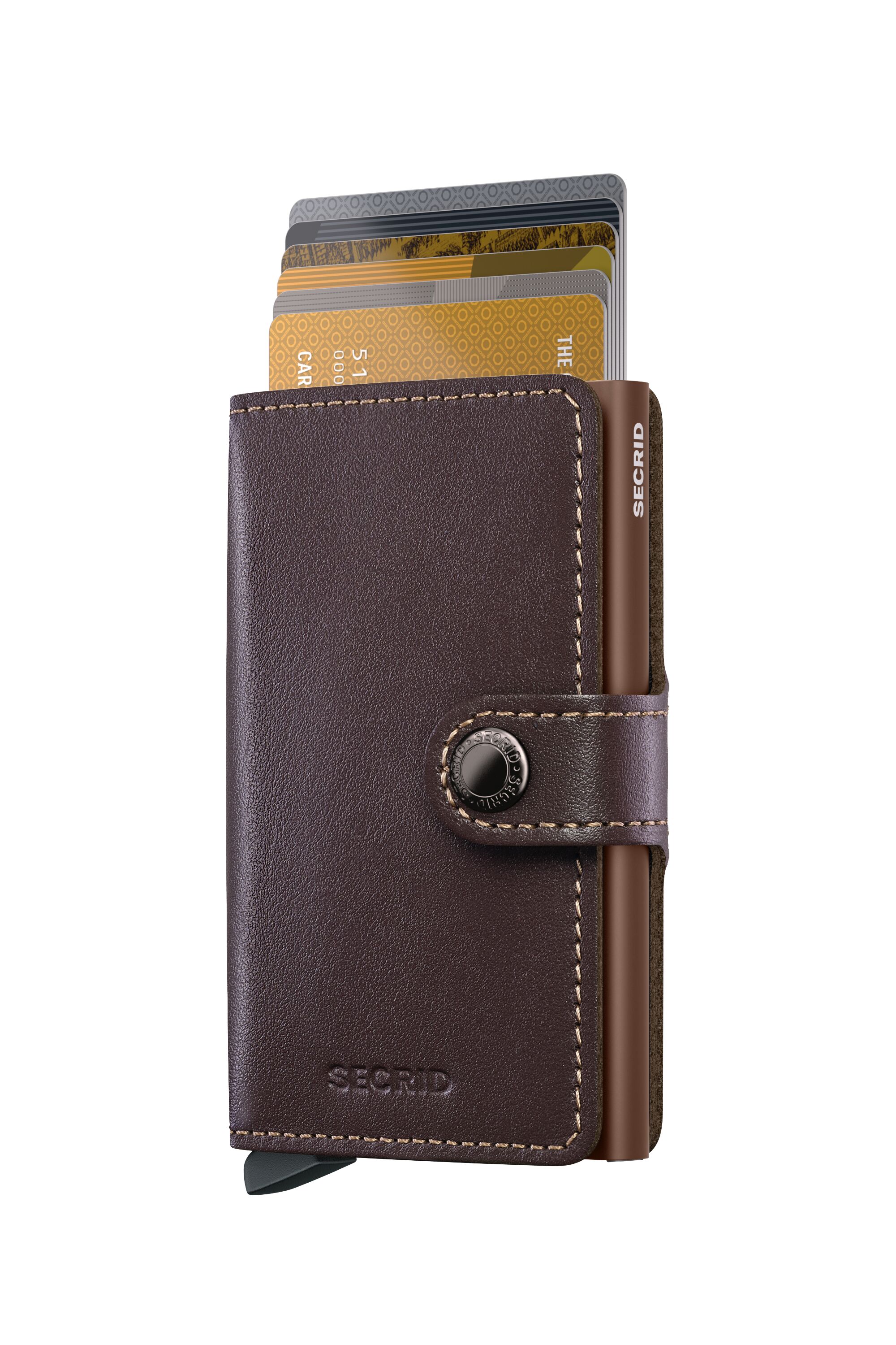 Secrid Miniwallet Original Chocolate – mit Karten