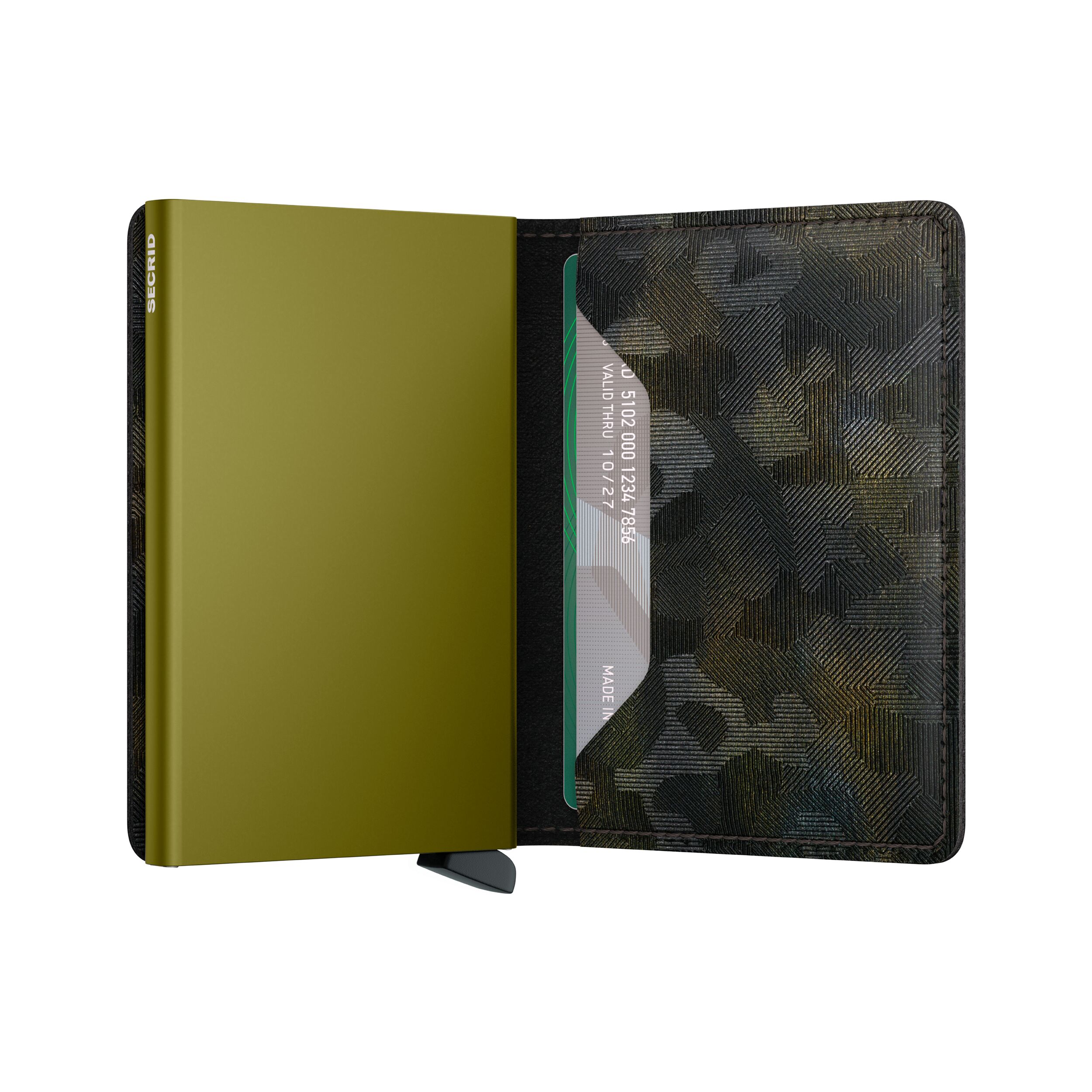 Secrid Slimwallet Jungle Moss – Schrägansicht