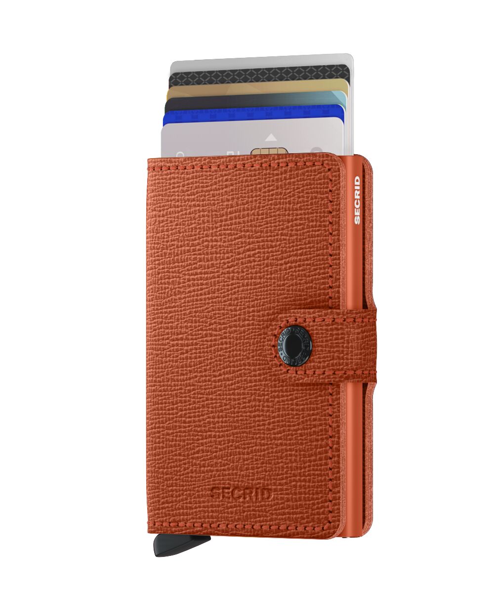 Secrid Miniwallet Crisple Pumpkin – mit Karten