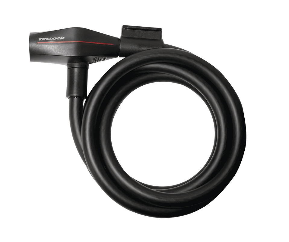 TRELOCK Spiralkabelschloss SK 312 12 mm schwarz 180 cm