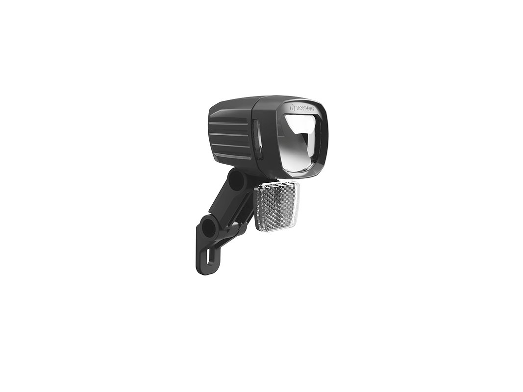 HERRMANS E-Bike LED Scheinwerfer Nordic MR9 schwarz 60 Lux FL-25