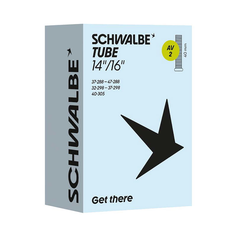 Schwalbe Fahrradschlauch AV Ventil Nr. 2 14" 40 mm 32/47-288/305
