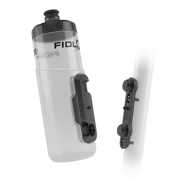 FIDLOCK Trinkflaschen Set TWIST inkl. bike base transparent weiß 0,60 L