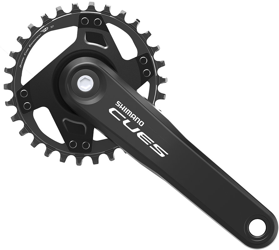 Shimano Kettenradgarnitur Cues FCU40001 4-kant 30 Zähne schwarz 175 mm EFCU40001EA0