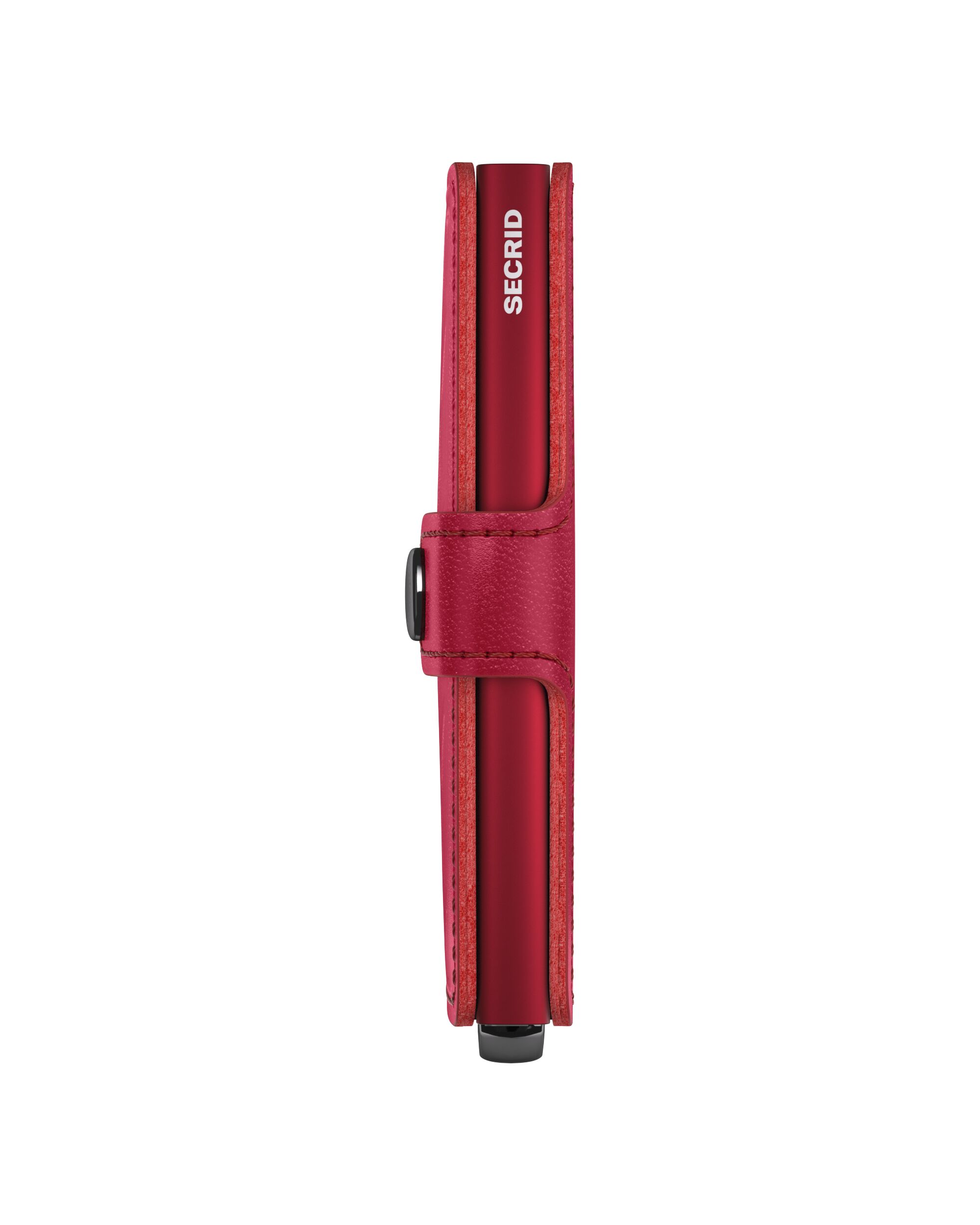 Secrid Miniwallet Emboss Diamond Red+ – Seitenansicht
