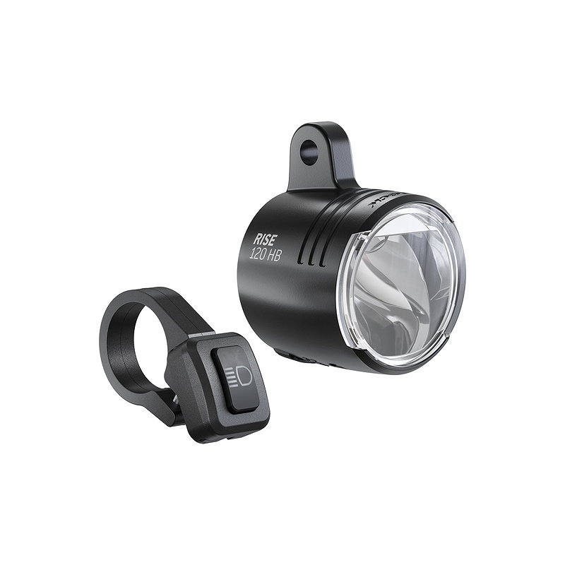 TRELOCK E-Bike LED Scheinwerfer Rise 120 schwarz 120 Lux