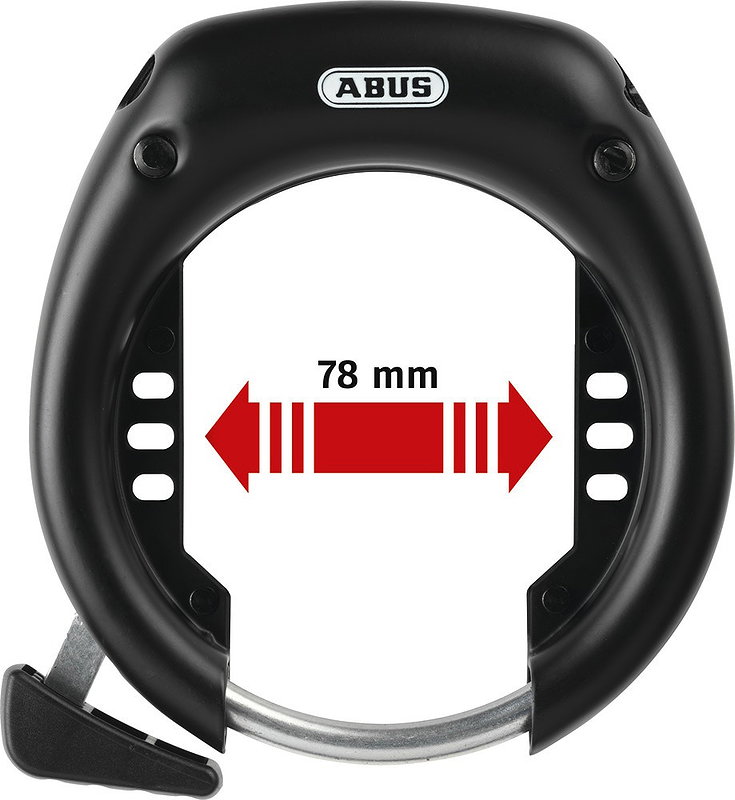 ABUS Rahmenschloss Shield 5650L NR AZ für Ballonreifen LHR-3 schwarz