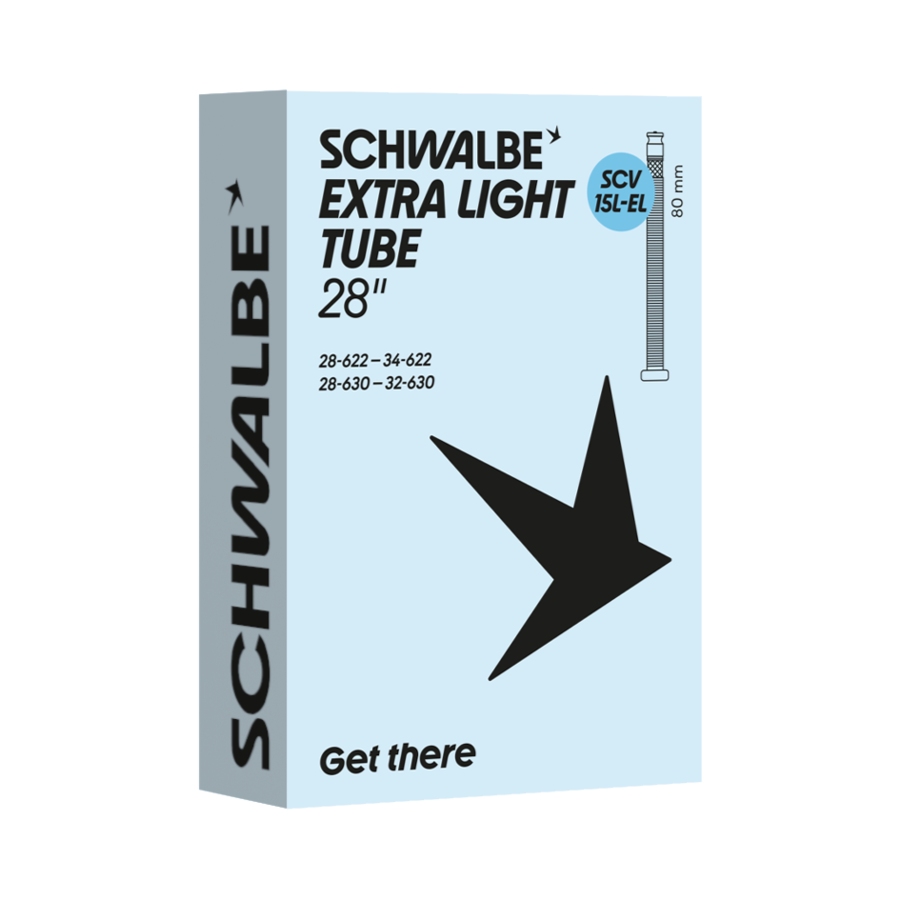 Schwalbe Fahrradschlauch Extra Light SCV15L-EL Nr.15  28" Extra Light SCV 80 mm 28/34-622/ 630