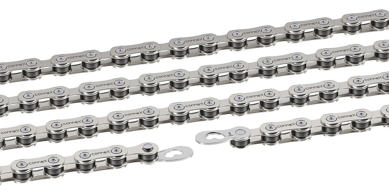 Connex Fahrrad Kette 808 6/7/8-fach silber 114 Glieder, 1/2" x 3/32"