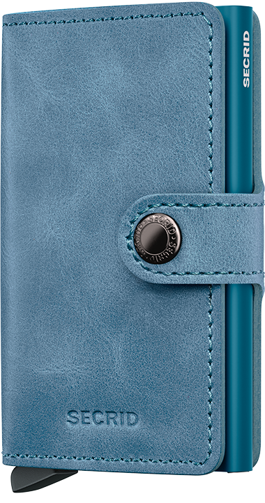 Secrid Miniwallet Vintage Teal – Vorderansicht