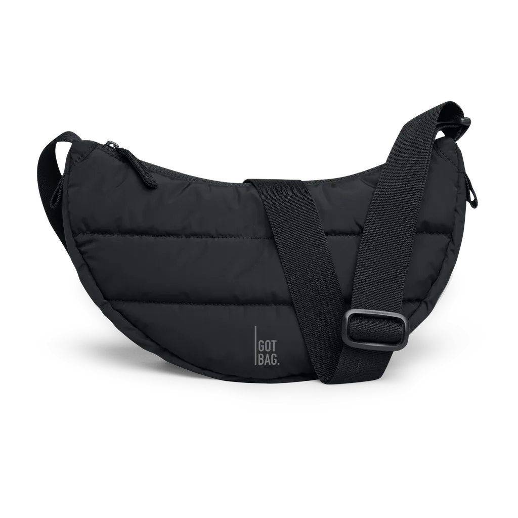 GOT BAG Puffer Moon Bag Small Black