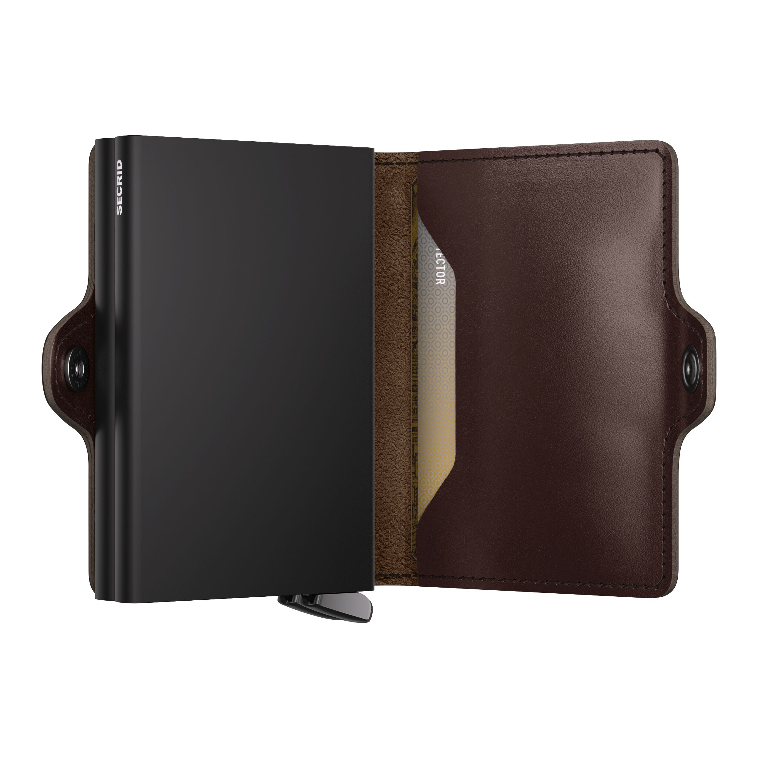 Secrid Twinwallet Dusk Dark Brown+ – Schrägansicht