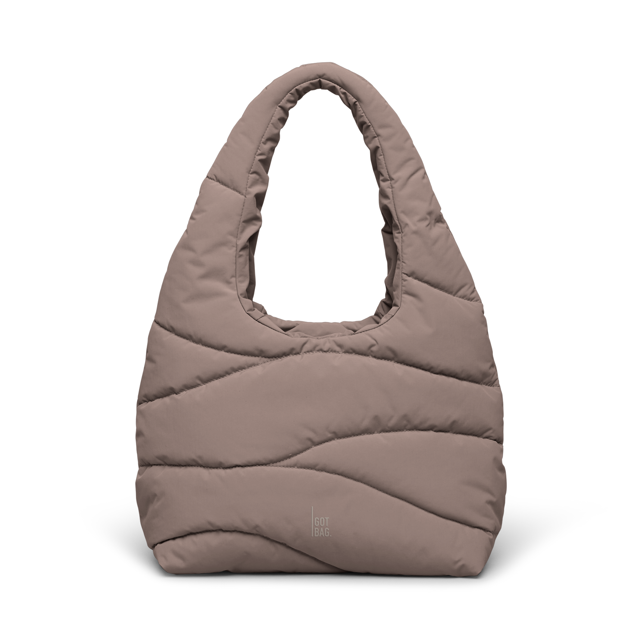 GOT BAG Wavy Puffer Shoulder Bag Oyster